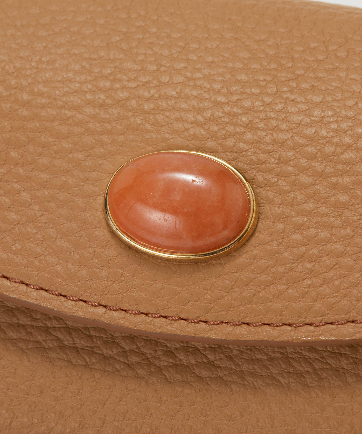 TOPKAPI 「【TOPKAPI】 gemdrops ジェムドロップ ミニエンボスレザー 天然石 三つ折り 財布」|財布|