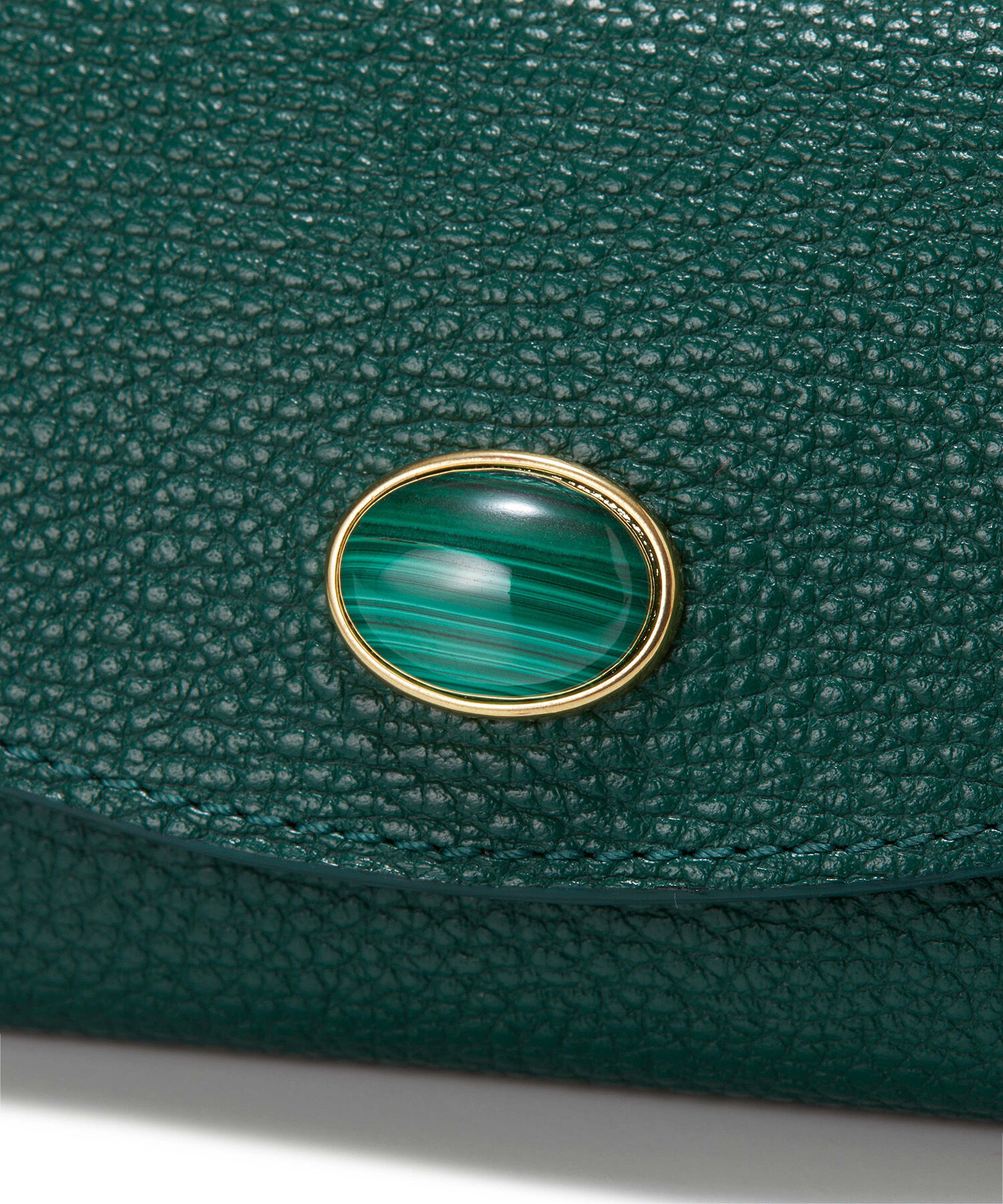 TOPKAPI 「【TOPKAPI】 gemdrops ジェムドロップ ミニエンボスレザー 天然石 三つ折り 財布」|財布|