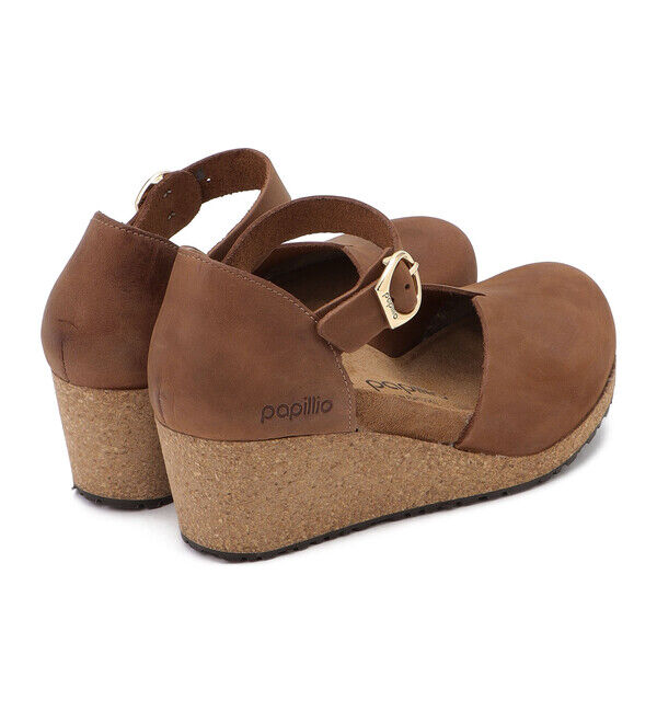 Papillio「【パピリオ】メリー リングバックル/コニャック ナチュラルレザー/サンダル レディース」|サンダル|