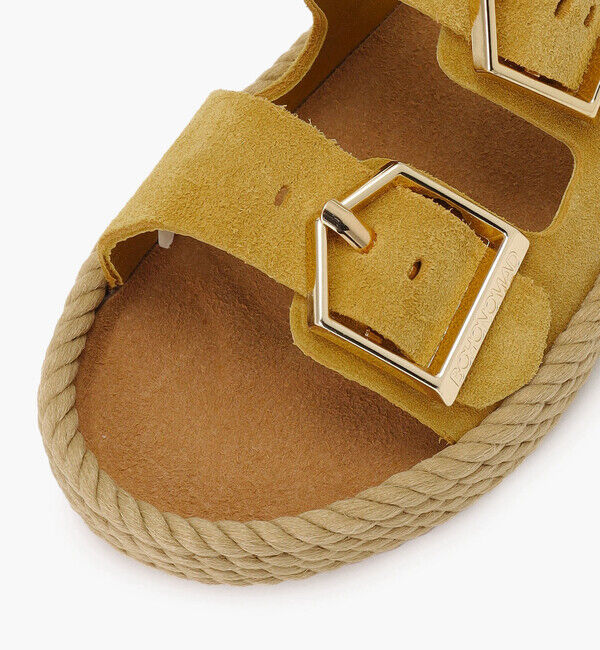 BOHONOMAD「【BOHONOMAD】シドニー/マスタード ベロアレザー/サンダル メンズ レディース」|サンダル|