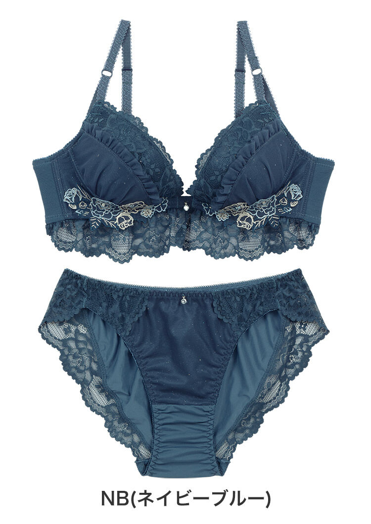 intesucre「アンテシュクレ 毎日フィットブラ Wパッドボリュームタイプ ブラセット IBT378S」|インナー|