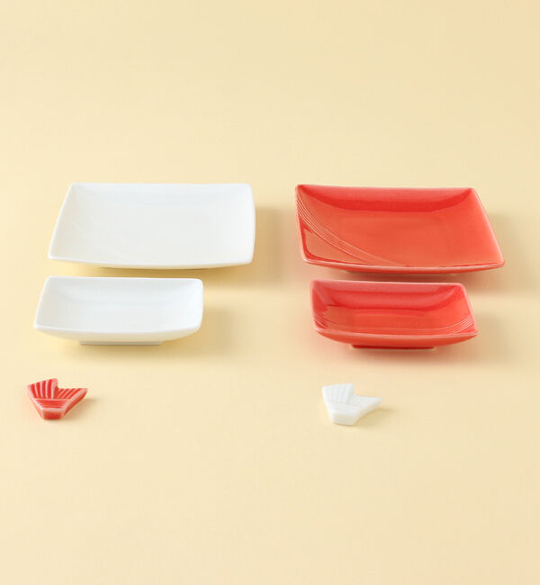  「水引　紅白器揃　結びきり箸置」|食器・キッチングッズ|その他