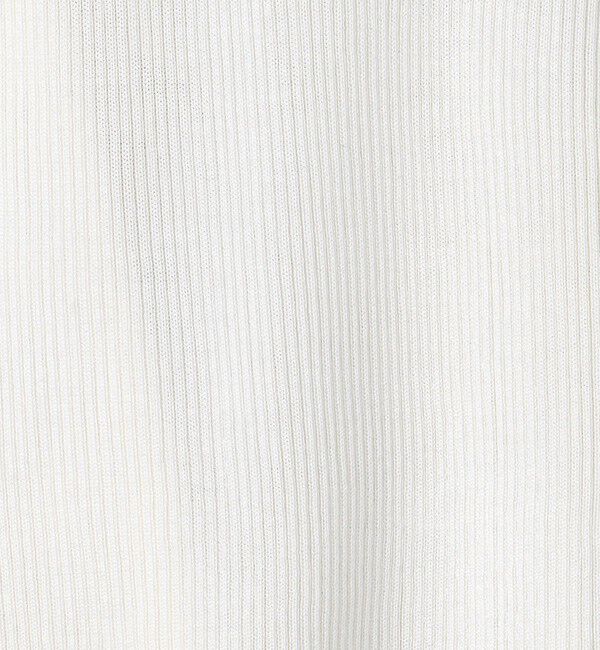 UNITED ARROWS「シルクリブ Uネック ニット」|ニット・セーター|