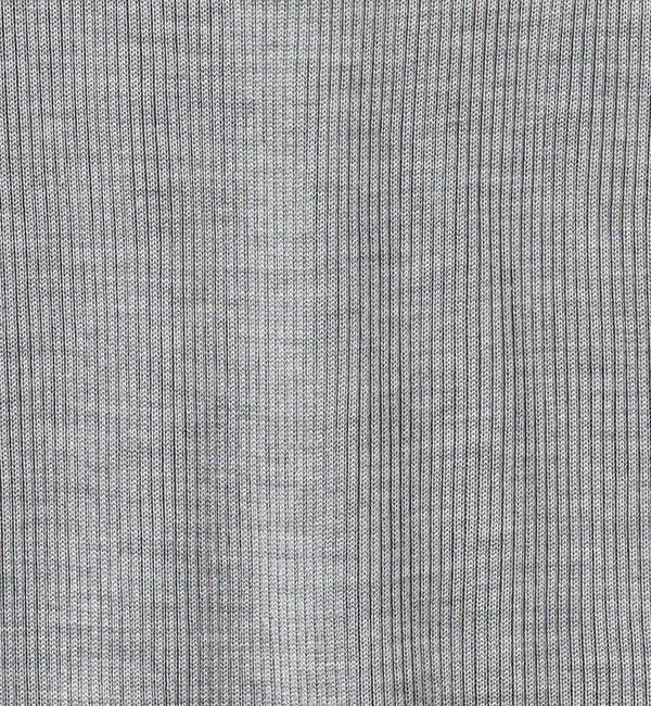 UNITED ARROWS「シルクリブ Uネック ニット」|ニット・セーター|