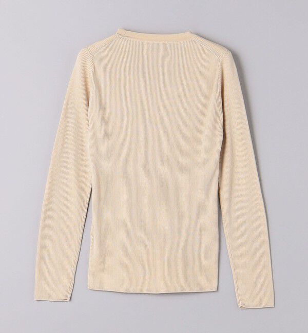 UNITED ARROWS「シルクリブ Uネック ニット」|ニット・セーター|