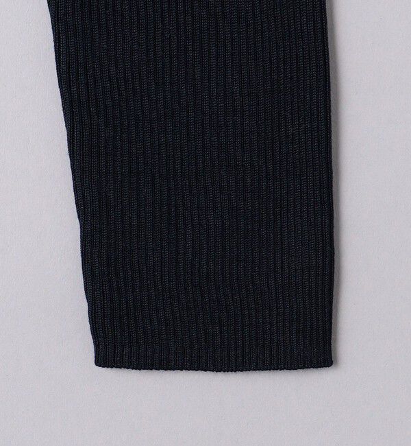 UNITED ARROWS「シルクリブ Uネック ニット」|ニット・セーター|
