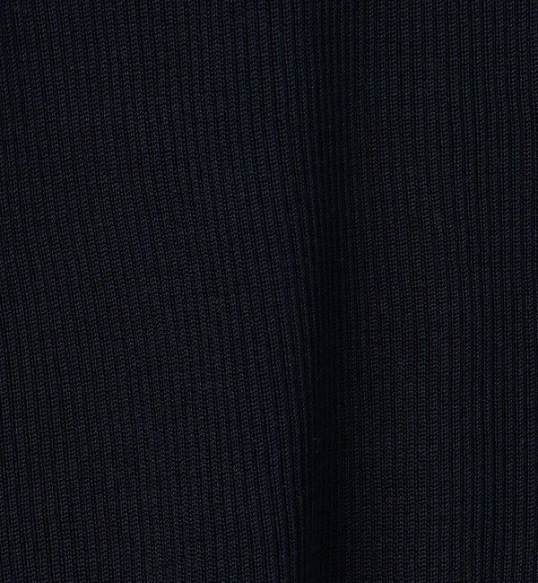 UNITED ARROWS「シルクリブ Uネック ニット」|ニット・セーター|