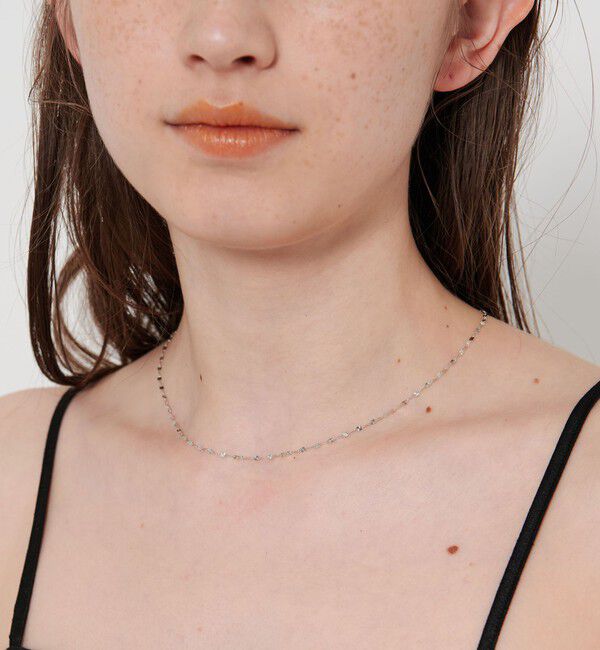 UNITED ARROWS「＜les bonbon＞SUNLIGHT ネックレス WG」|ネックレス|SILVER