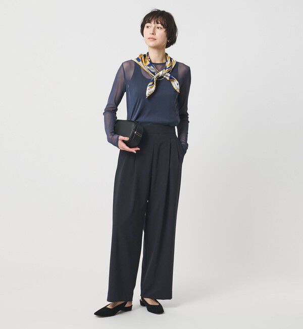 UNITED ARROWS「T/W ワイドパンツ ‐ウォッシャブル‐」|スラックス|