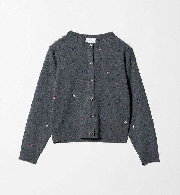 UNITED ARROWS「フラワー エンブロイダリー カーディガン」|カーディガン|