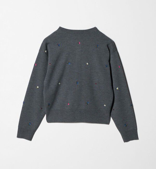 UNITED ARROWS「フラワー エンブロイダリー カーディガン」|カーディガン|