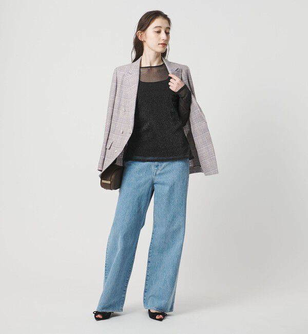 UNITED ARROWS「チュールジャージー グリッター カットソー」|Tシャツ・カットソー|