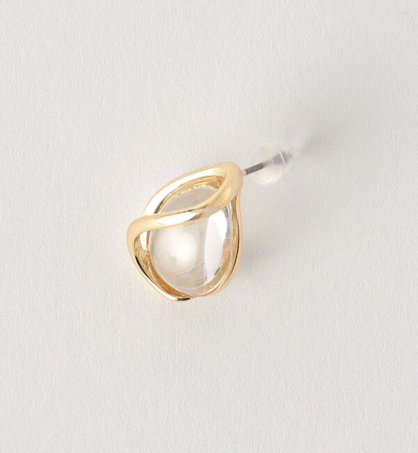 UNITED ARROWS green label relaxing「クリア シズク メタルフレーム ピアス」|ピアス|