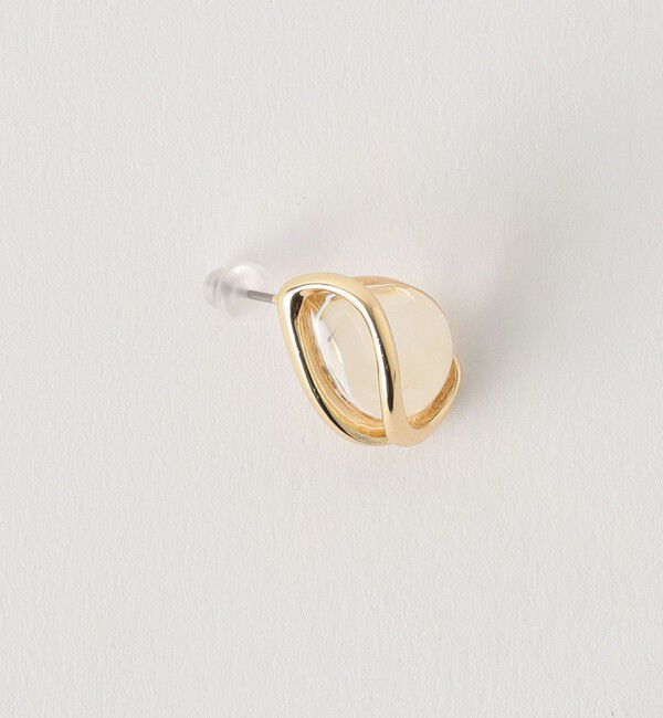 UNITED ARROWS green label relaxing「クリア シズク メタルフレーム ピアス」|ピアス|