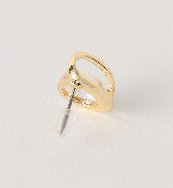 UNITED ARROWS green label relaxing「クリア シズク メタルフレーム ピアス」|ピアス|