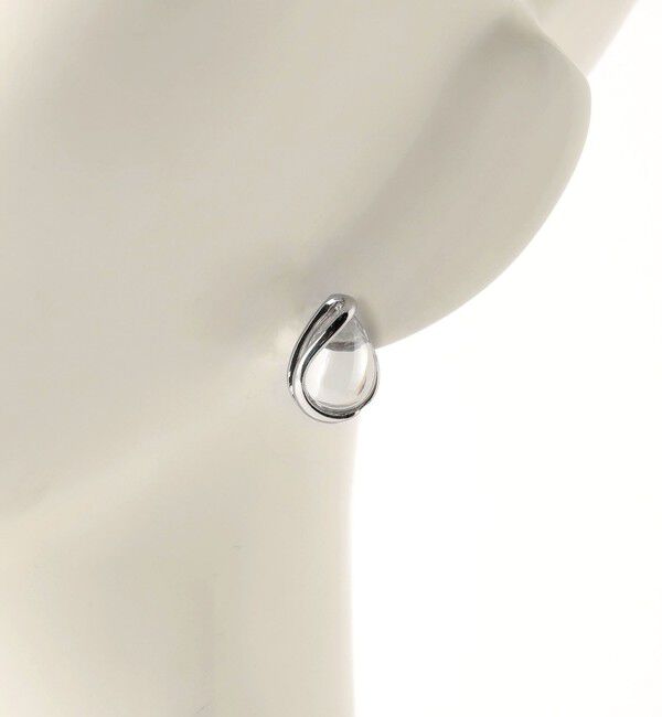 UNITED ARROWS green label relaxing「クリア シズク メタルフレーム ピアス」|ピアス|