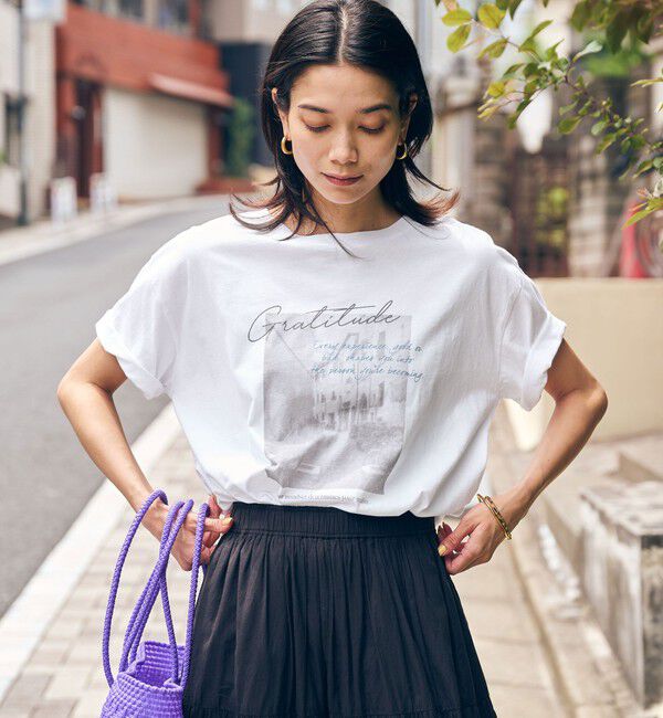 UNITED ARROWS green label relaxing「【WEB限定】＜at ease＞フォトグラフィック ショートスリーブ Tシャツ」|Tシャツ・カットソー|その他1