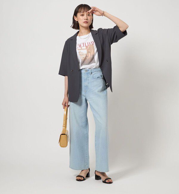 UNITED ARROWS green label relaxing「【WEB限定】＜at ease＞フォトグラフィック ショートスリーブ Tシャツ」|Tシャツ・カットソー|