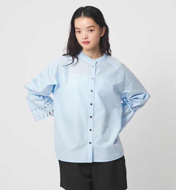 EMMEL REFINES「＜EMMEL REFINES＞EM ソデスカラシシュウ シャツ」|シャツ・ブラウス|