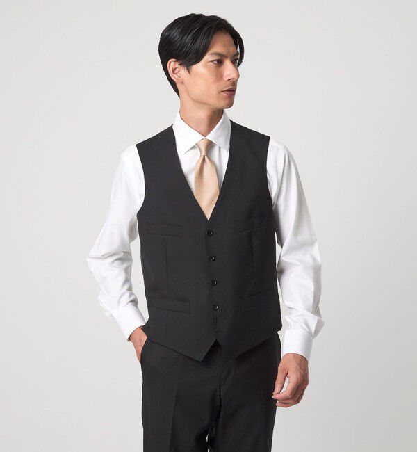 UNITED ARROWS green label relaxing「コットン ヘリンボーン ワイドカラー ドレスシャツ -形態安定-」|シャツ・ブラウス|