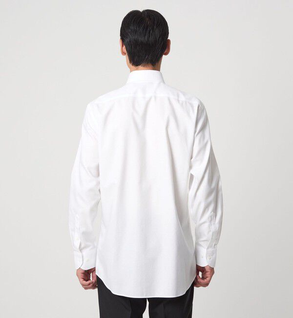 UNITED ARROWS green label relaxing「コットン ヘリンボーン ワイドカラー ドレスシャツ -形態安定-」|シャツ・ブラウス|