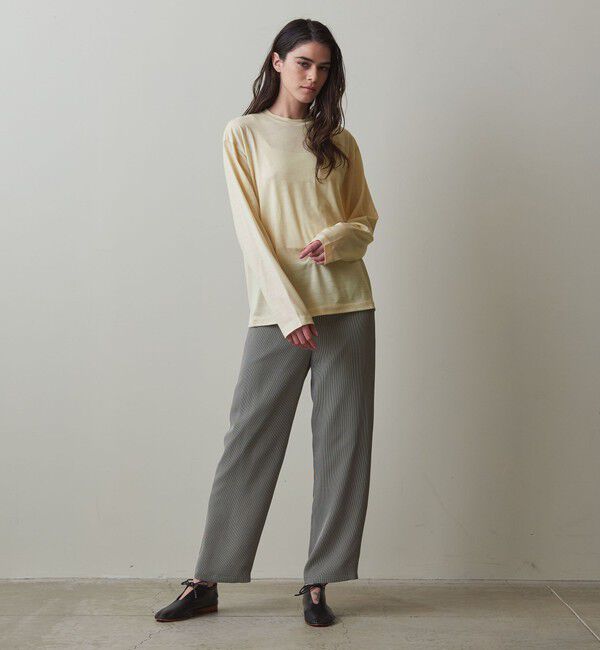 STEVEN ALAN「＜Steven Alan＞ウール ジャージー ロングスリーブ Tシャツ」|Tシャツ・カットソー|