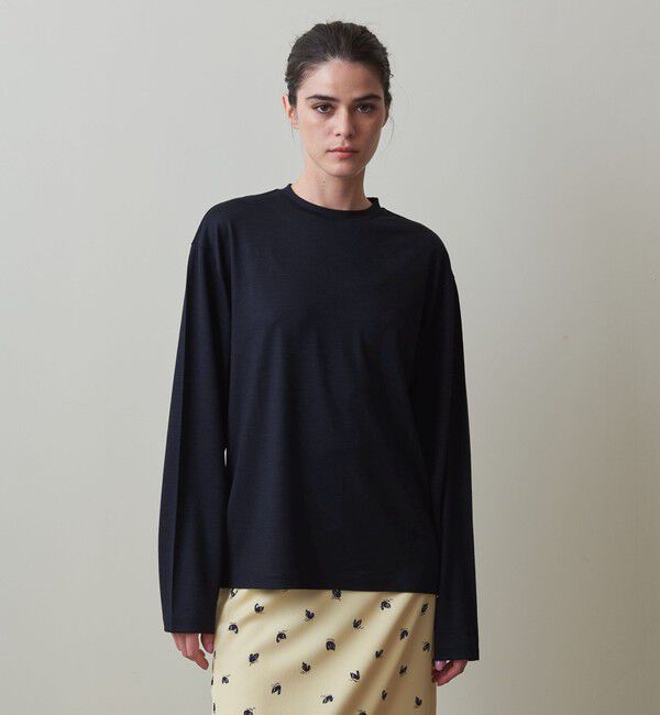 STEVEN ALAN「＜Steven Alan＞ウール ジャージー ロングスリーブ Tシャツ」|Tシャツ・カットソー|