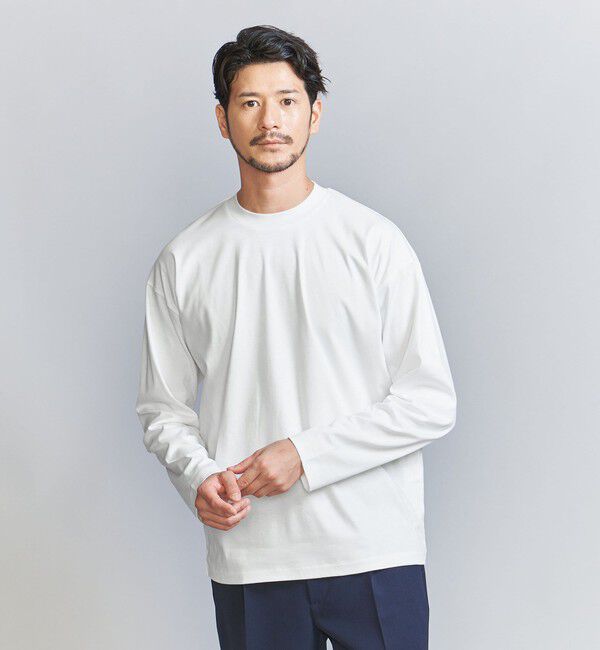 BEAUTY&YOUTH UNITED ARROWS「【WEB限定 WARDROBE SMART】NORITAKE クルーネック リラックス テーパード カットソー」|Tシャツ・カットソー|