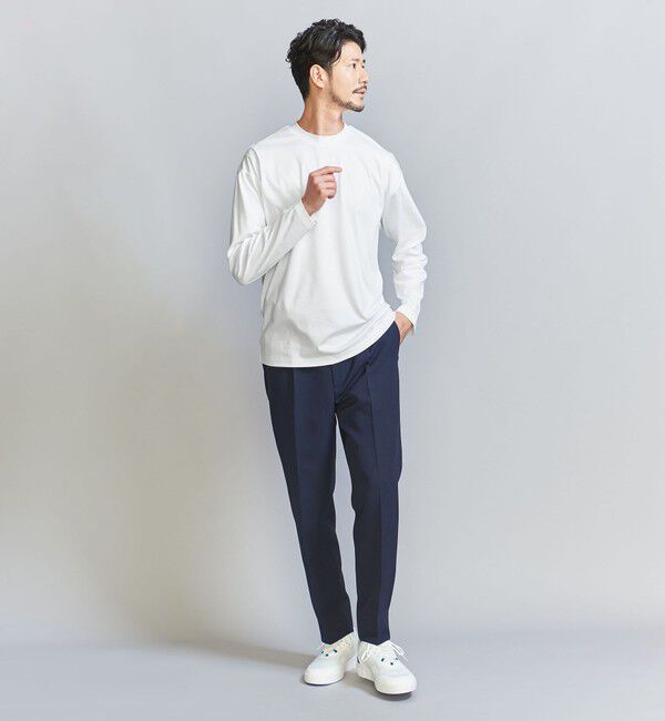 BEAUTY&YOUTH UNITED ARROWS「【WEB限定 WARDROBE SMART】NORITAKE クルーネック リラックス テーパード カットソー」|Tシャツ・カットソー|