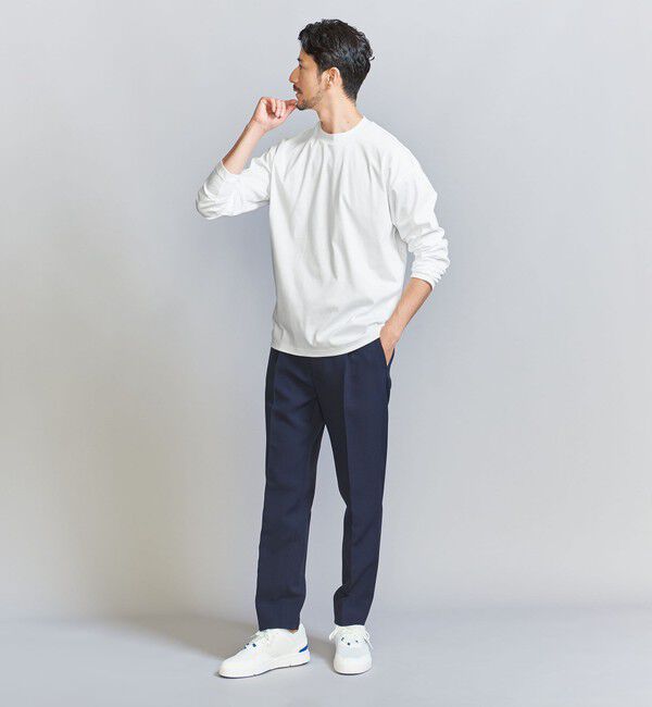 BEAUTY&YOUTH UNITED ARROWS「【WEB限定 WARDROBE SMART】NORITAKE クルーネック リラックス テーパード カットソー」|Tシャツ・カットソー|