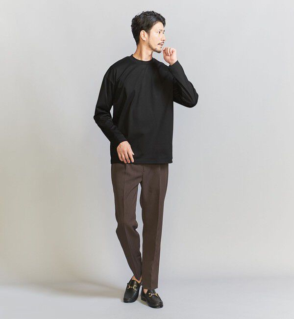 BEAUTY&YOUTH UNITED ARROWS「【WEB限定 WARDROBE SMART】NORITAKE クルーネック リラックス テーパード カットソー」|Tシャツ・カットソー|