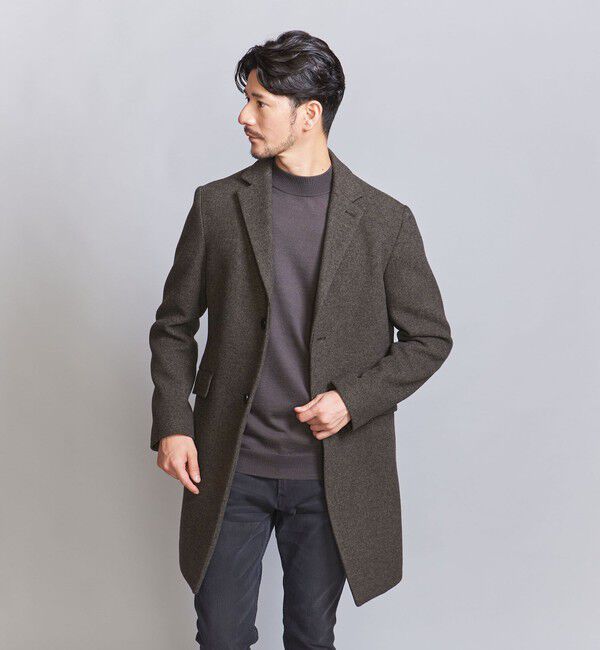 BEAUTY&YOUTH UNITED ARROWS「【WEB限定 WARDROBE SMART】PE メルトン チェスターコート」|チェスターコート|