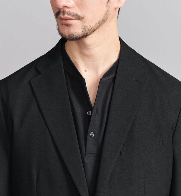 BEAUTY&YOUTH UNITED ARROWS「【WEB限定 WARDROBE SMART】クリア  ガスコットン ヘンリーネック カットソー【抗菌・防臭】」|Tシャツ・カットソー|