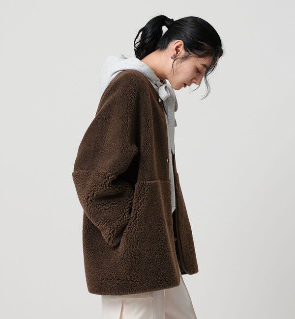WEB限定】ボア×フェイクムートン リバーシブルジャケット