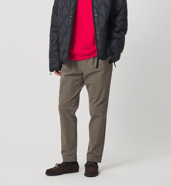 BEAUTY&YOUTH UNITED ARROWS「ダブルクロス 4WAY ナイロン 1プリーツ イージーパンツ NO.5」|チノ|