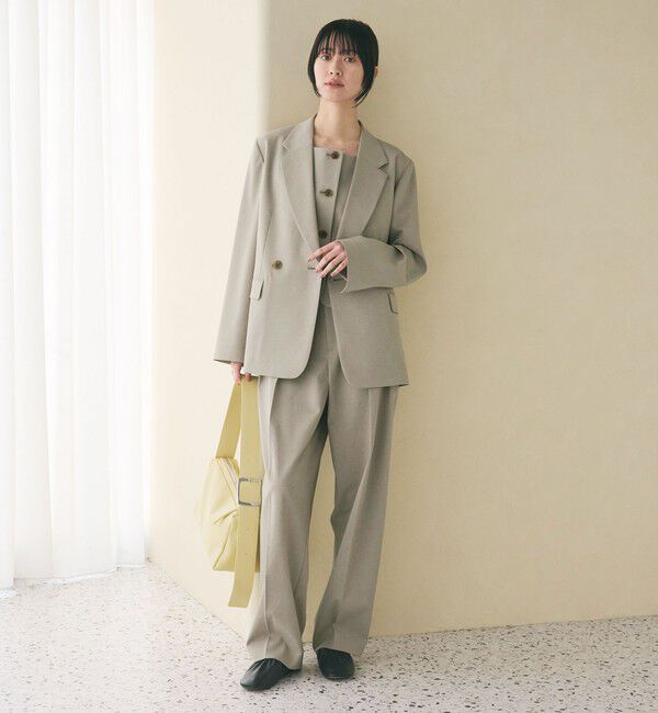 BEAUTY&YOUTH UNITED ARROWS「2タックテーパードパンツ 吸水速乾 防シワ UV」|スラックス|