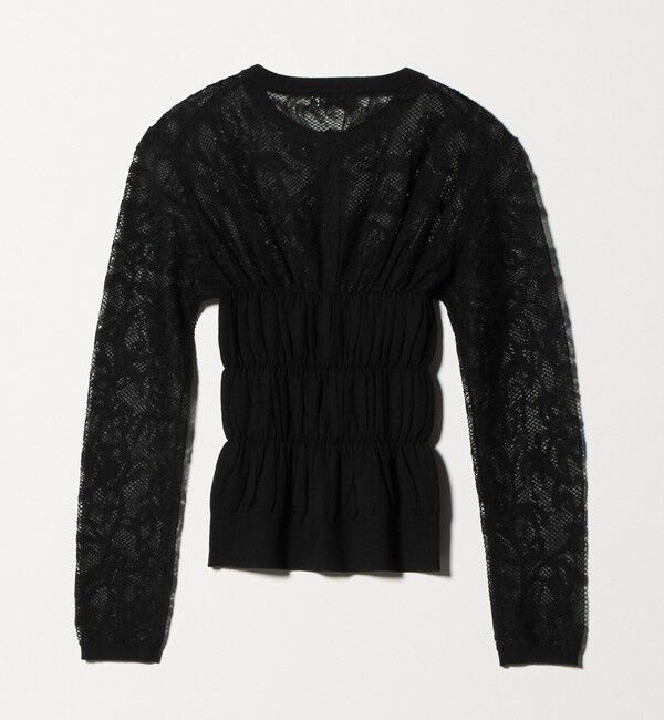 ATTISESSION「＜ATTISESSION＞レース ジャガード カーディガン」|カーディガン|