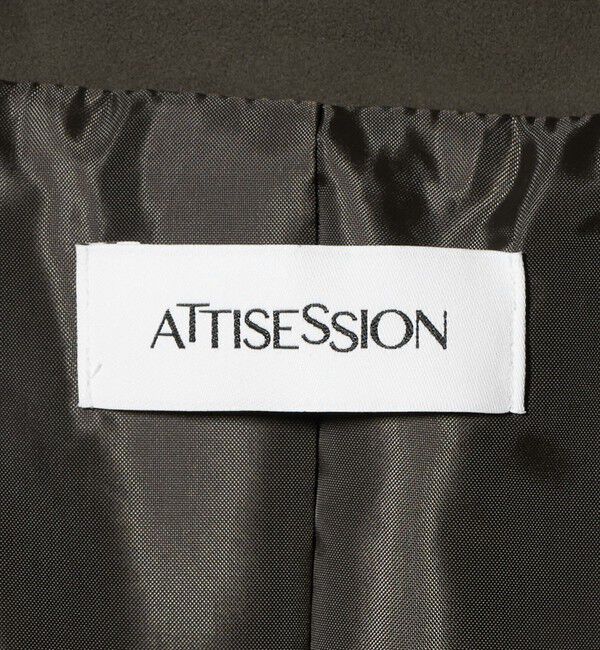 ATTISESSION「＜ATTISESSION＞スエードライク 3ポケット ジャケット」|テーラードジャケット|