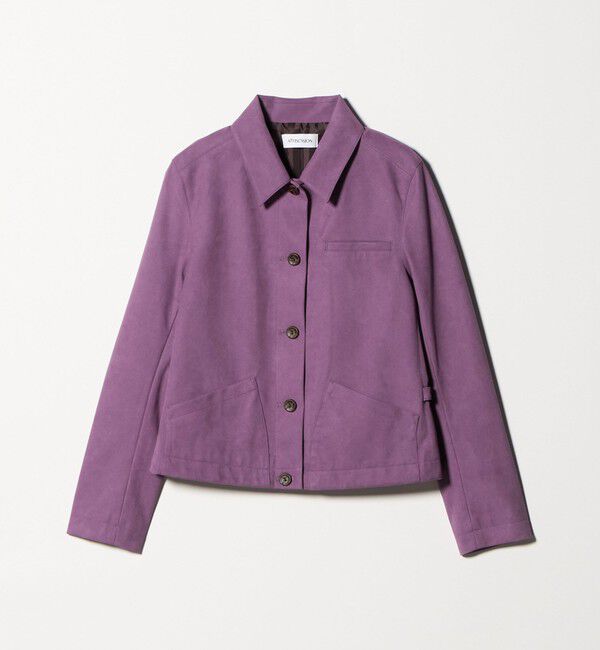 ATTISESSION「＜ATTISESSION＞スエードライク 3ポケット ジャケット」|テーラードジャケット|