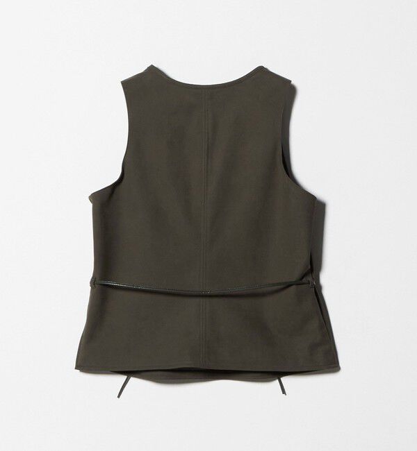 ATTISESSION「＜ATTISESSION＞スエードライク ナローベルト トップス」|ベスト・ジレ|