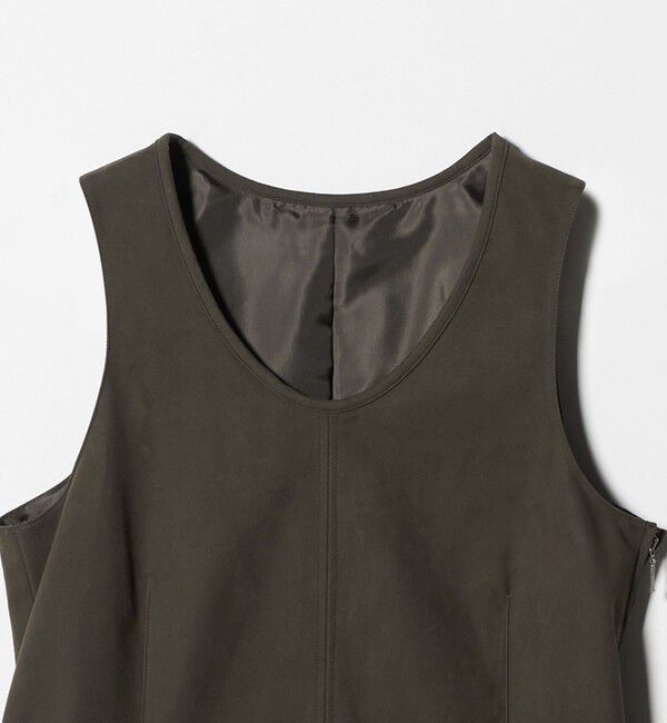 ATTISESSION「＜ATTISESSION＞スエードライク ナローベルト トップス」|ベスト・ジレ|