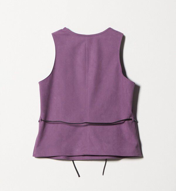 ATTISESSION「＜ATTISESSION＞スエードライク ナローベルト トップス」|ベスト・ジレ|