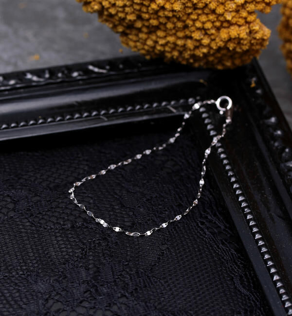 Ray BEAMS 「Ray BEAMS / K10 マリーナチェーン ブレスレット」|ブレスレット・バングル|WHITE GOLD