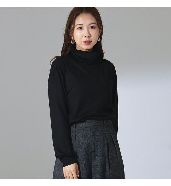 Demi-Luxe BEAMS 「SLOANE / ウール 天竺 タートルネック ニットTシャツ」|Tシャツ・カットソー|