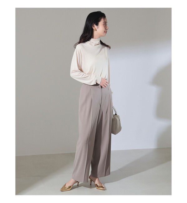 Demi-Luxe BEAMS 「SLOANE / ウール 天竺 タートルネック ニットTシャツ」|Tシャツ・カットソー|