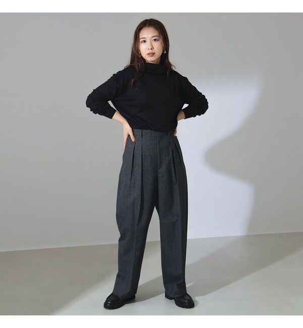 Demi-Luxe BEAMS 「SLOANE / ウール 天竺 タートルネック ニットTシャツ」|Tシャツ・カットソー|