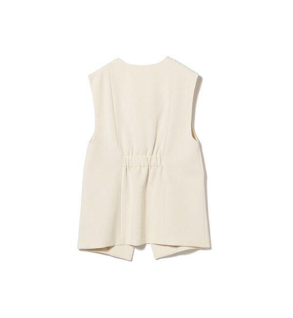 Ray BEAMS 「ノーカラー バック ギャザー ジレ」|ベスト・ジレ|