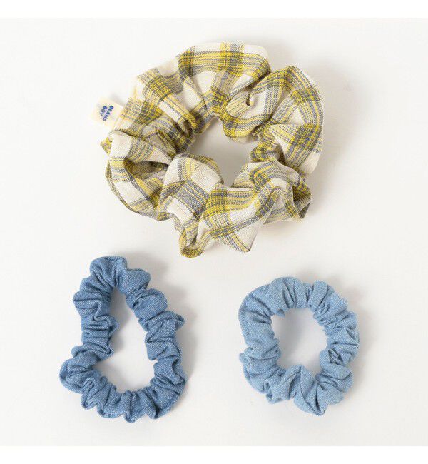 BEAMSBOY「チェック & デニム シュシュ 3SET」|その他|