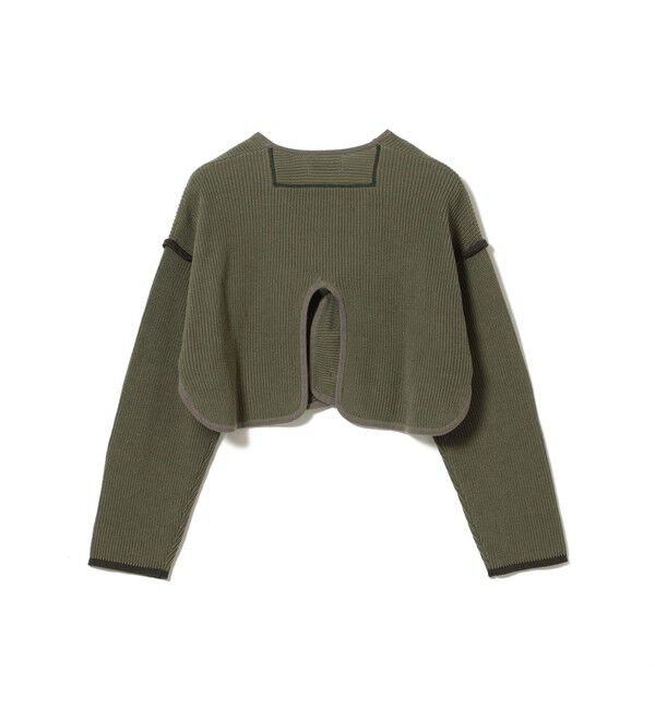 BEAMSBOY「ショート ミリタリー ライナー カーディガン」|ニット・セーター|