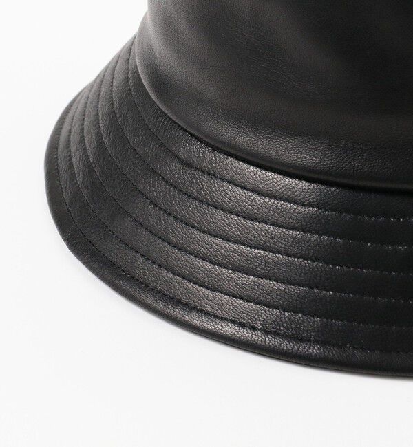 BEAMS「BEAMS / レザー バケットハット」|ハット|